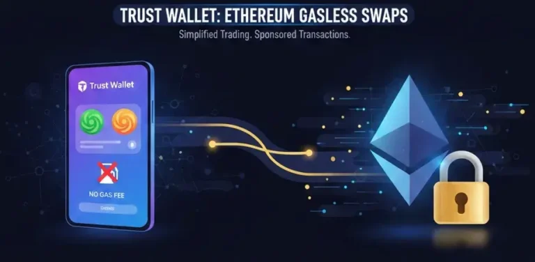 Trust Wallet revoluciona Ethereum: Swaps sin gas mediante patrocinio de tarifas