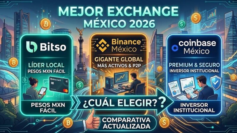 Mejor exchange en México 2026: ¿Cuál elegir para tus criptomonedas?
