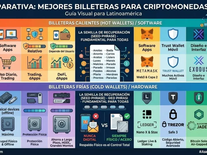 Mejores billeteras para criptomonedas en 2026: Asegura tu futuro digital en Latinoamérica
