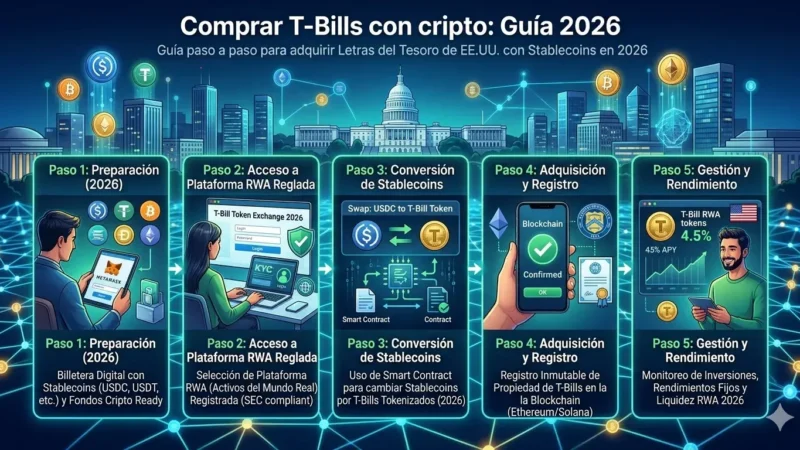 Cómo comprar bonos del Tesoro de EE.UU. con criptomonedas en 2026: La guía definitiva