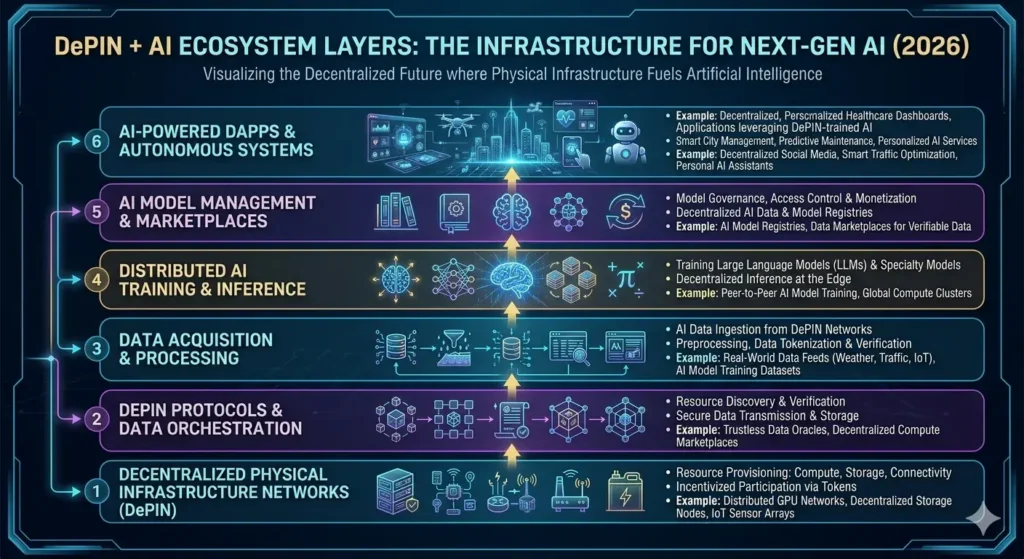 DePIN + AI Ecosystem layers in 2026