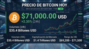Precio de Bitcoin hoy