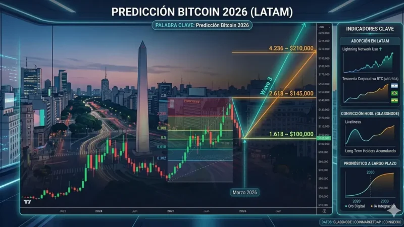 Predicción Bitcoin 2026 para Latinoamérica: ¿El año de la consolidación definitiva?