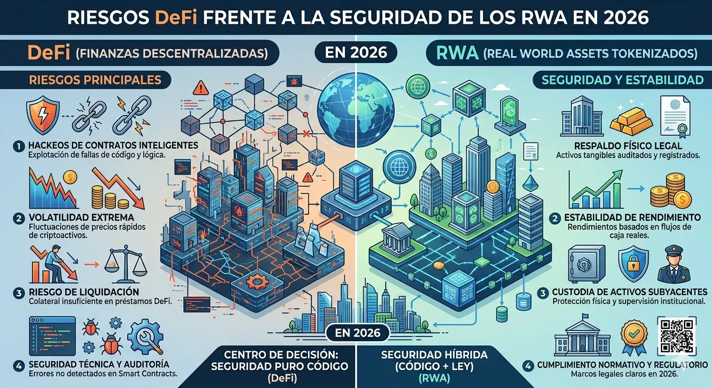 Riesgos DeFi frente a la seguridad de los RWA en 2026
