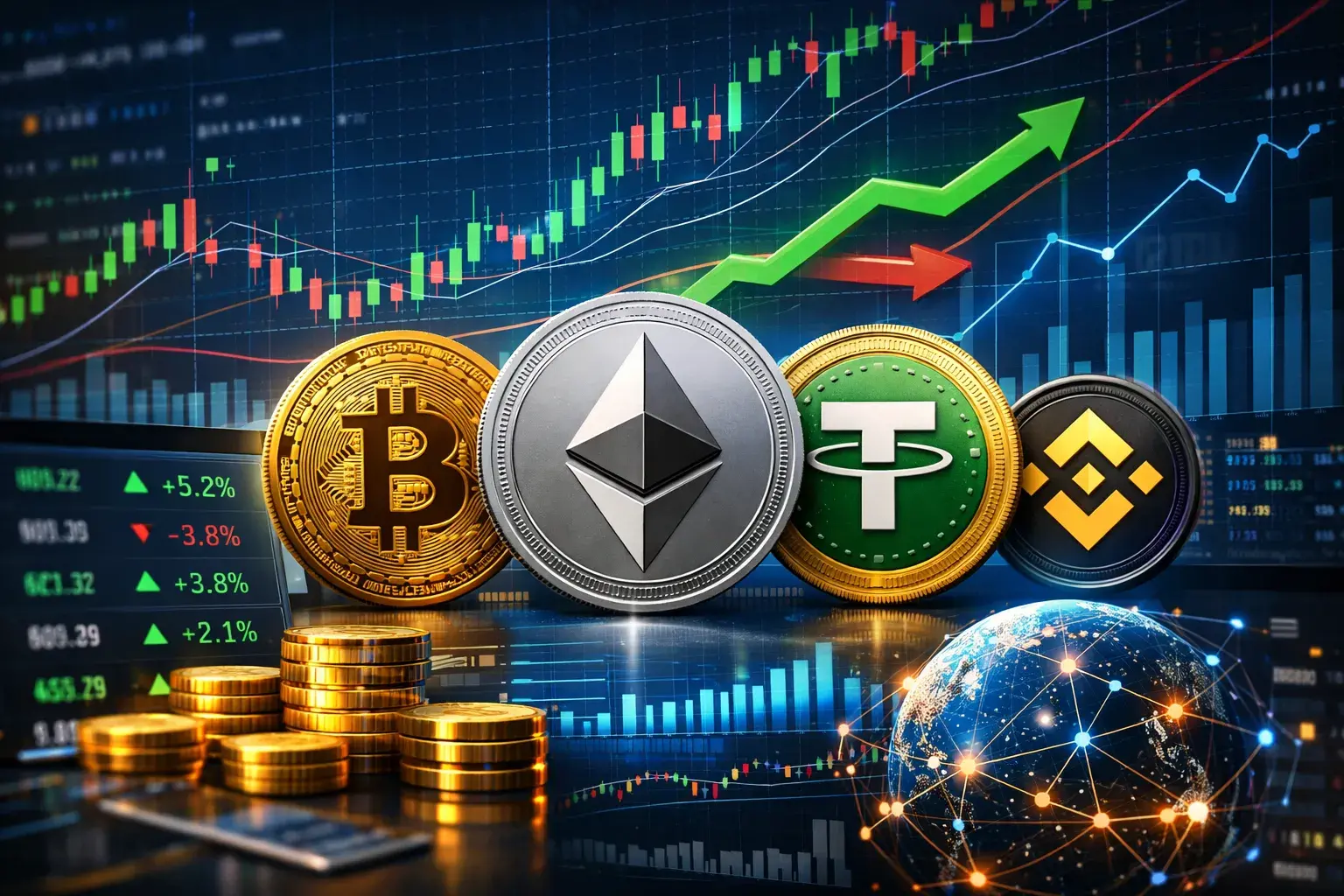 Tasas de criptomonedas hoy en tiempo real