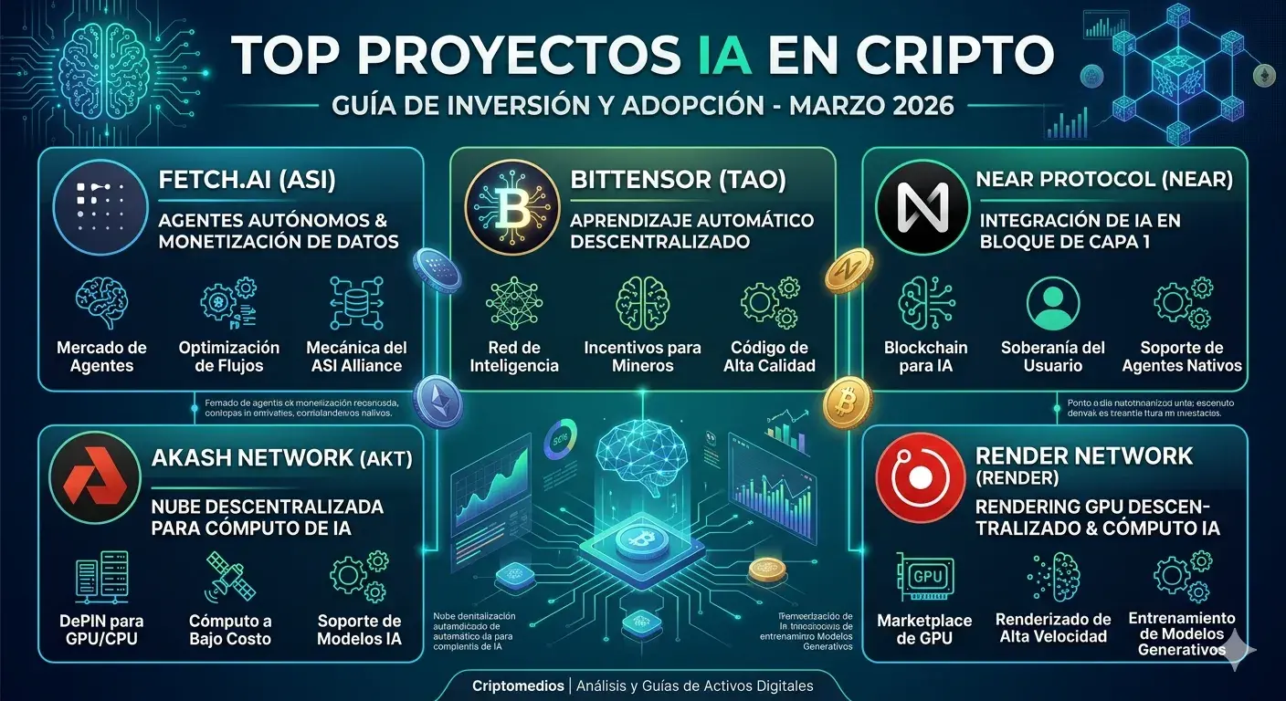 Best AI projects in cryptocurrencies 2026