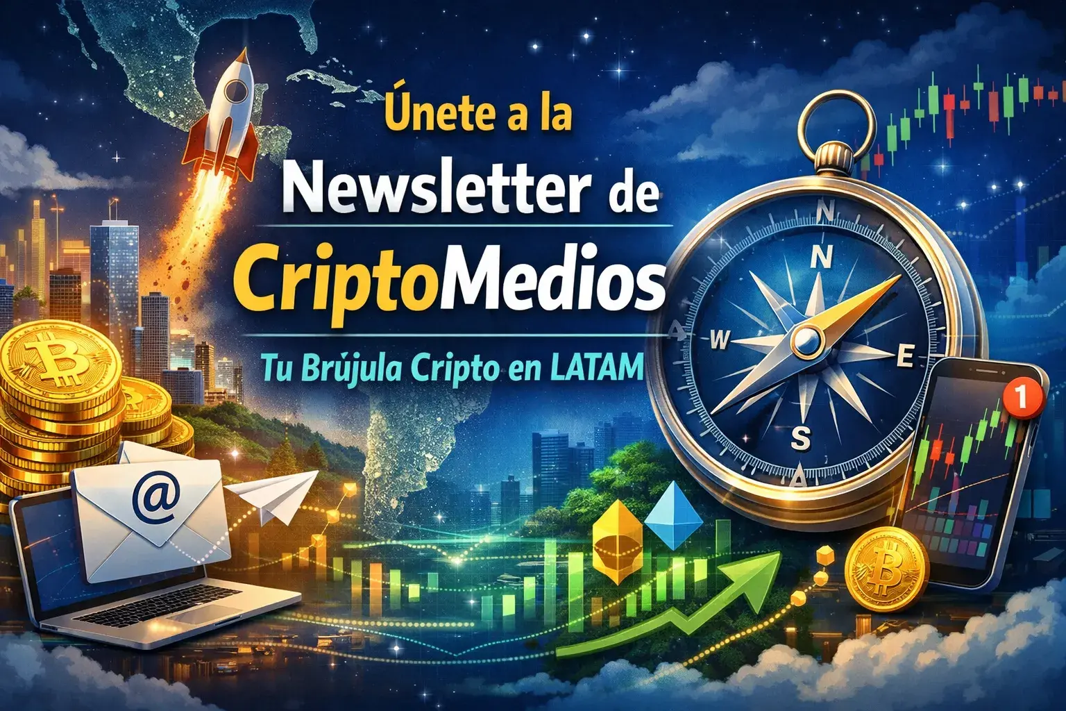 Únete a la Newsletter de CriptoMedios: Tu Brújula Cripto en LATAM
