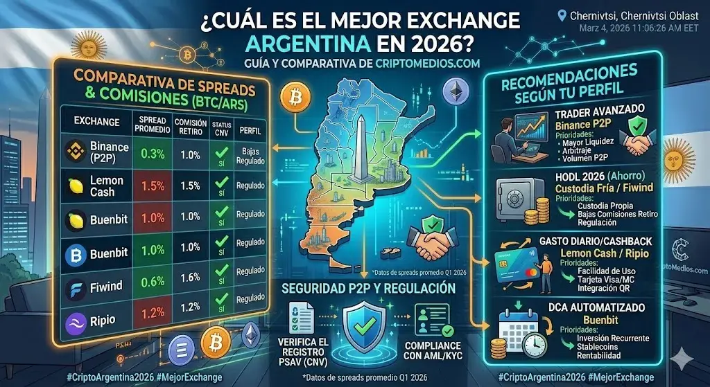 ¿Cuál es el mejor exchange Argentina en 2026?