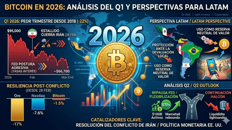 Bitcoin en 2026: ¿Por qué cayó en el Q1 y qué significa para LATAM?