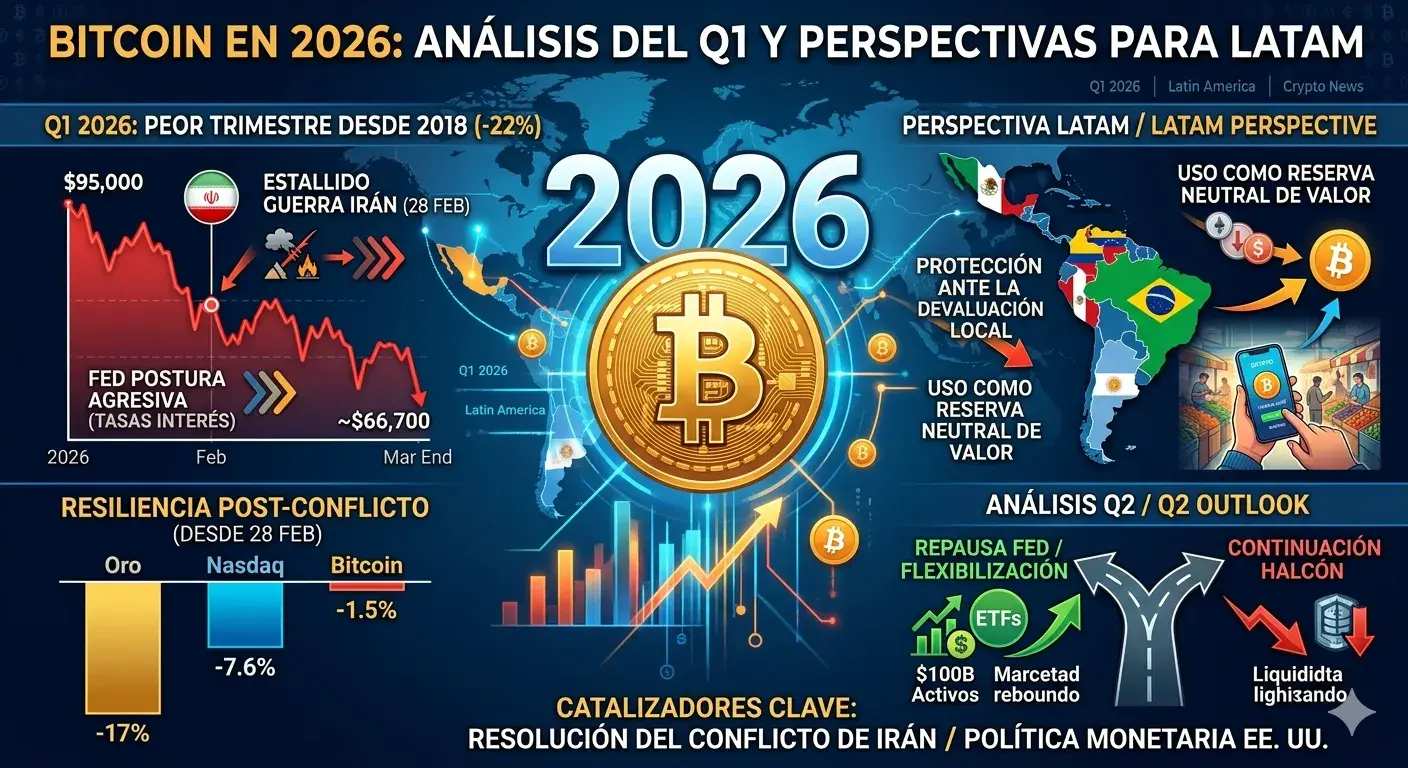 Bitcoin in 2026: Why did it fall into Q1 and what does it mean for LATAM?