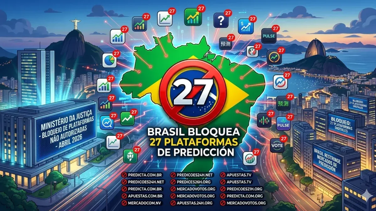 Brasil bloquea 27 plataformas de predicción