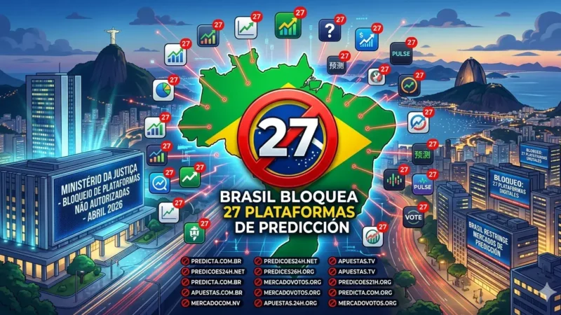 Brasil bloquea 27 plataformas de predicción