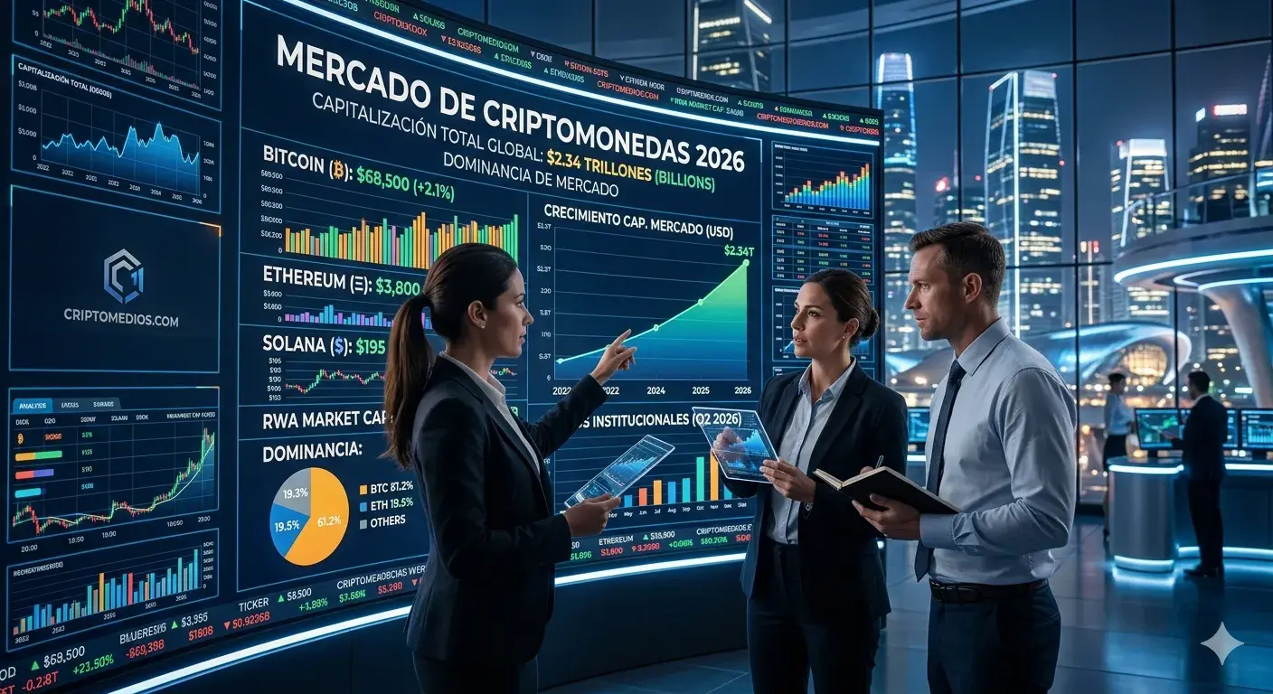 Análisis Mensual: El Estado de la Capitalización del Mercado Global de Criptomonedas (Abril 2026)
